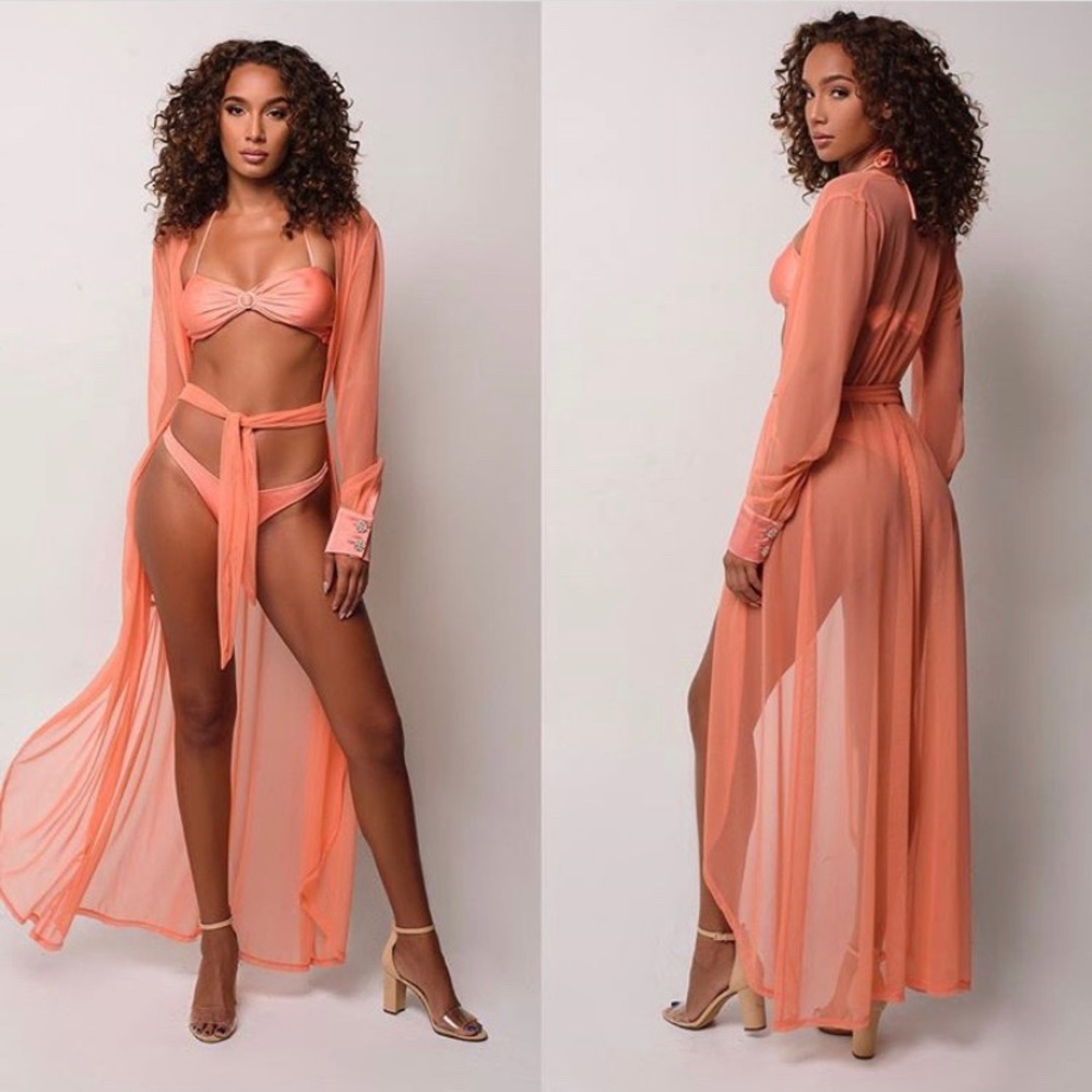 Peach cover with Silk sleeves